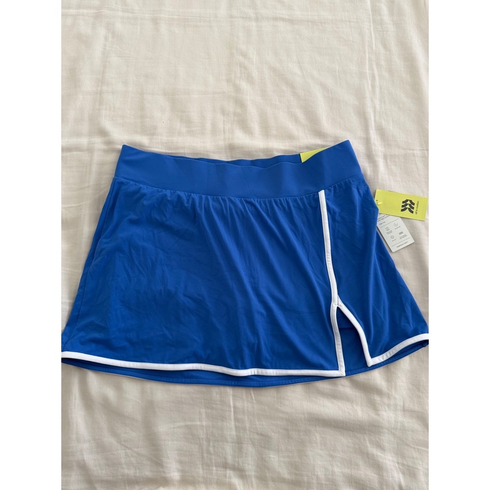 All in Motion Everyday Soft Skort NWT Blue Athletic Tennis Golf Skirt Shorts L